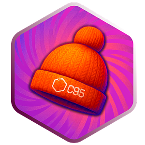 Running in hats with pompoms 2025